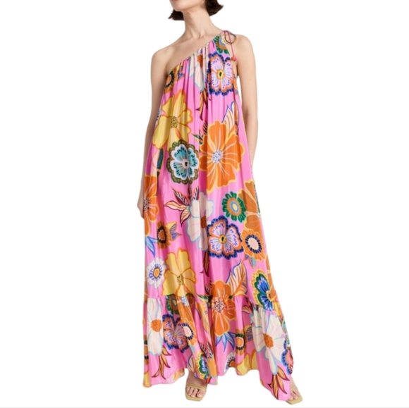 Farm Rio Full Garden Pink Maxi Dress - Picture 2 of 4